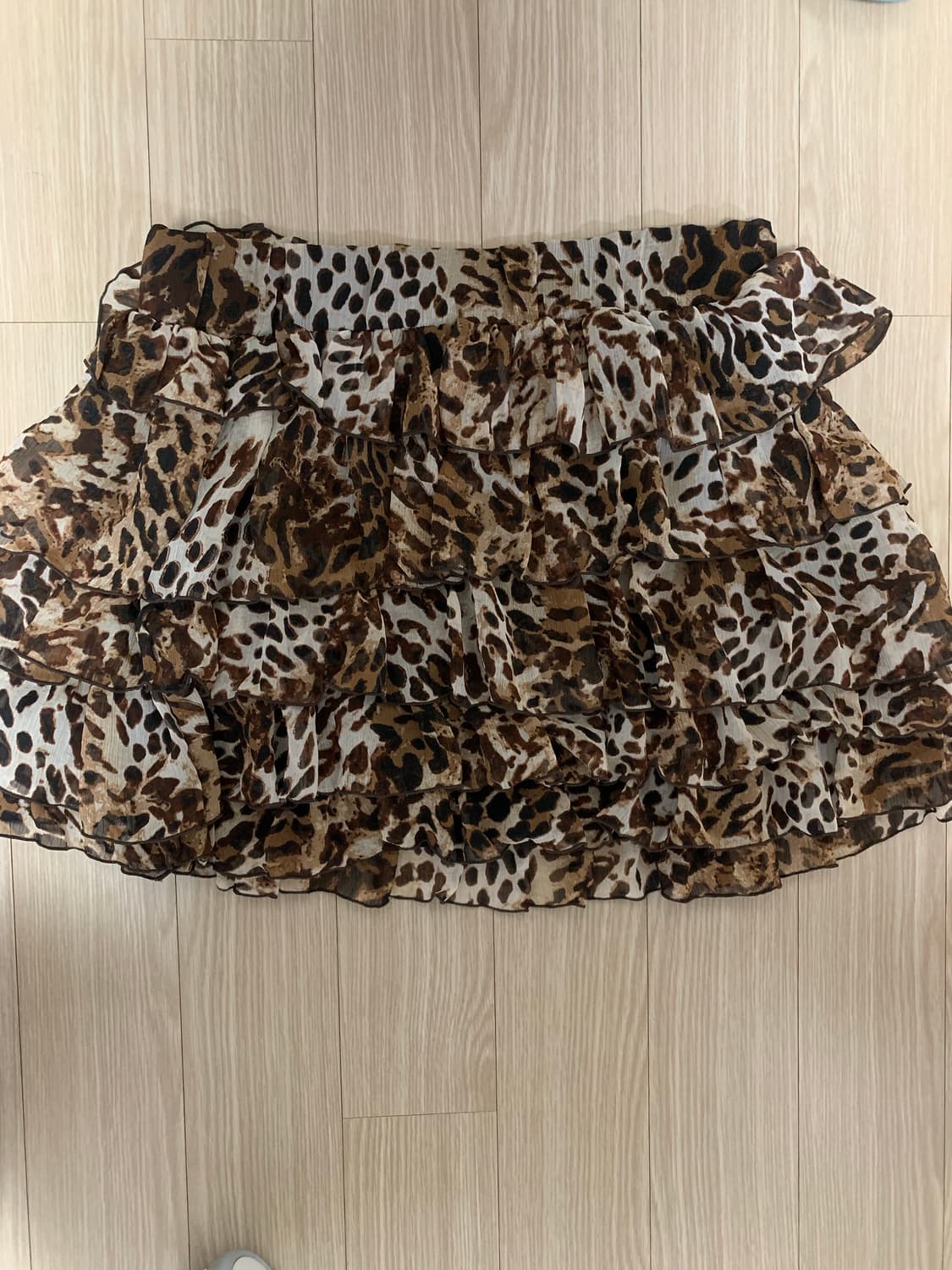 호피 캉캉 스커트 갸루 히메갸루 오네갸루 상품이미지1