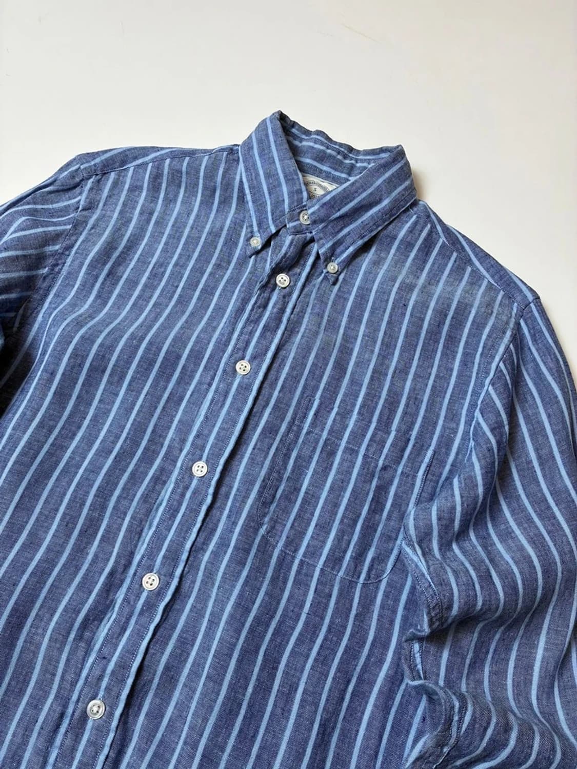 브룩스브라더스 100% 린넨 스트라이프 셔츠 PN8464 상품이미지2