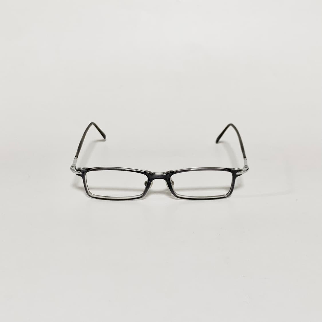 921 데드스탁 빈티지안경 클리어 블랙 사각 오벌 안경 안경테 픽키 상품이미지2