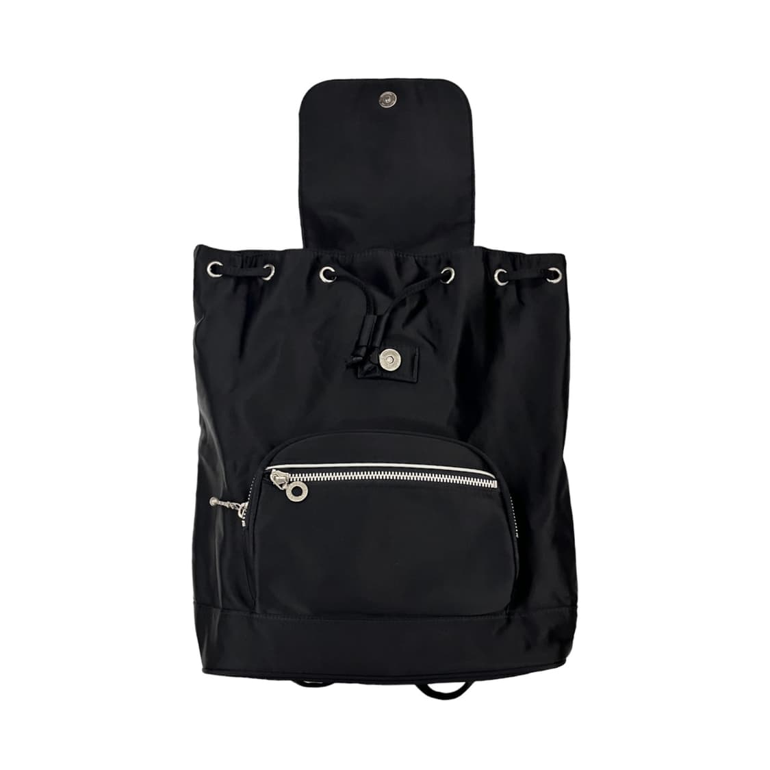 꾸레쥬 나일론 로고 럭색 블랙 상품이미지4