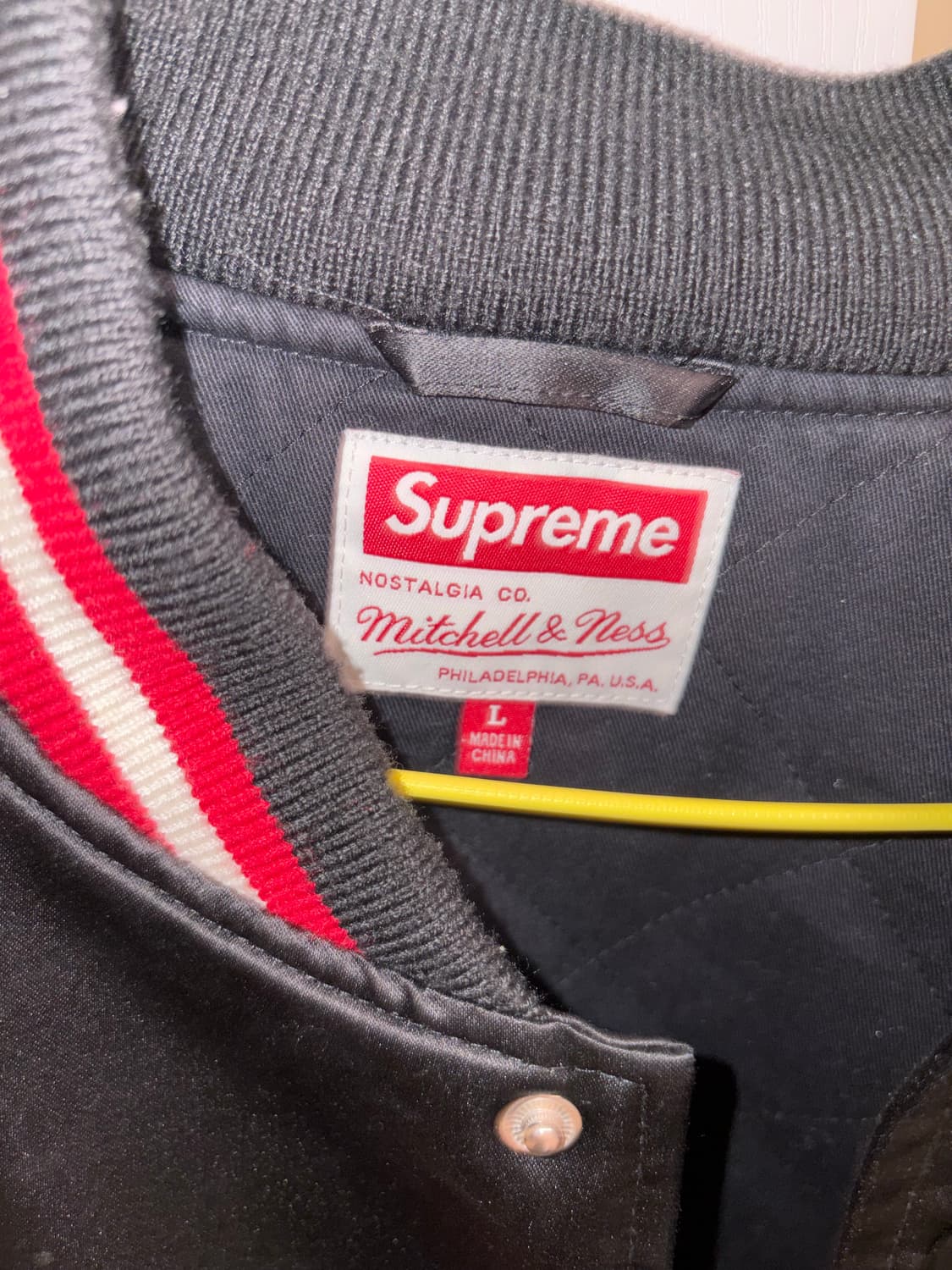 [L] 슈프림 미첼앤네스 21ss 바시티자켓  상품이미지3