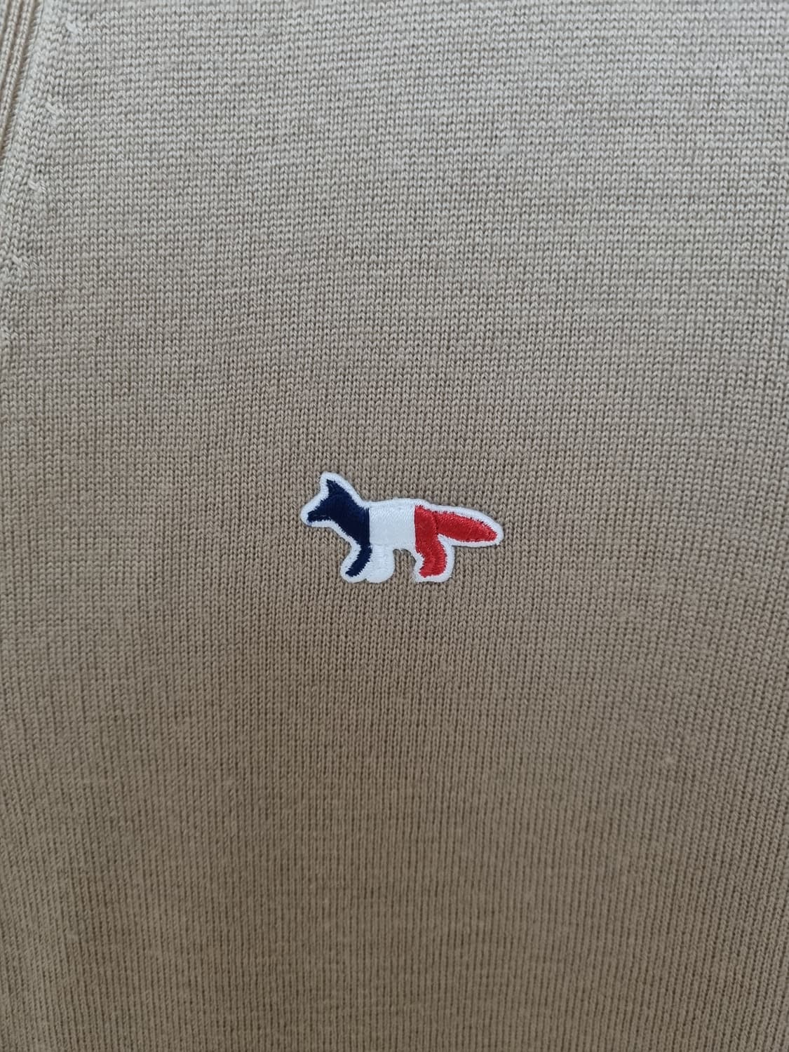 메종키츠네 메리노울 가디건 베이지 상품이미지2