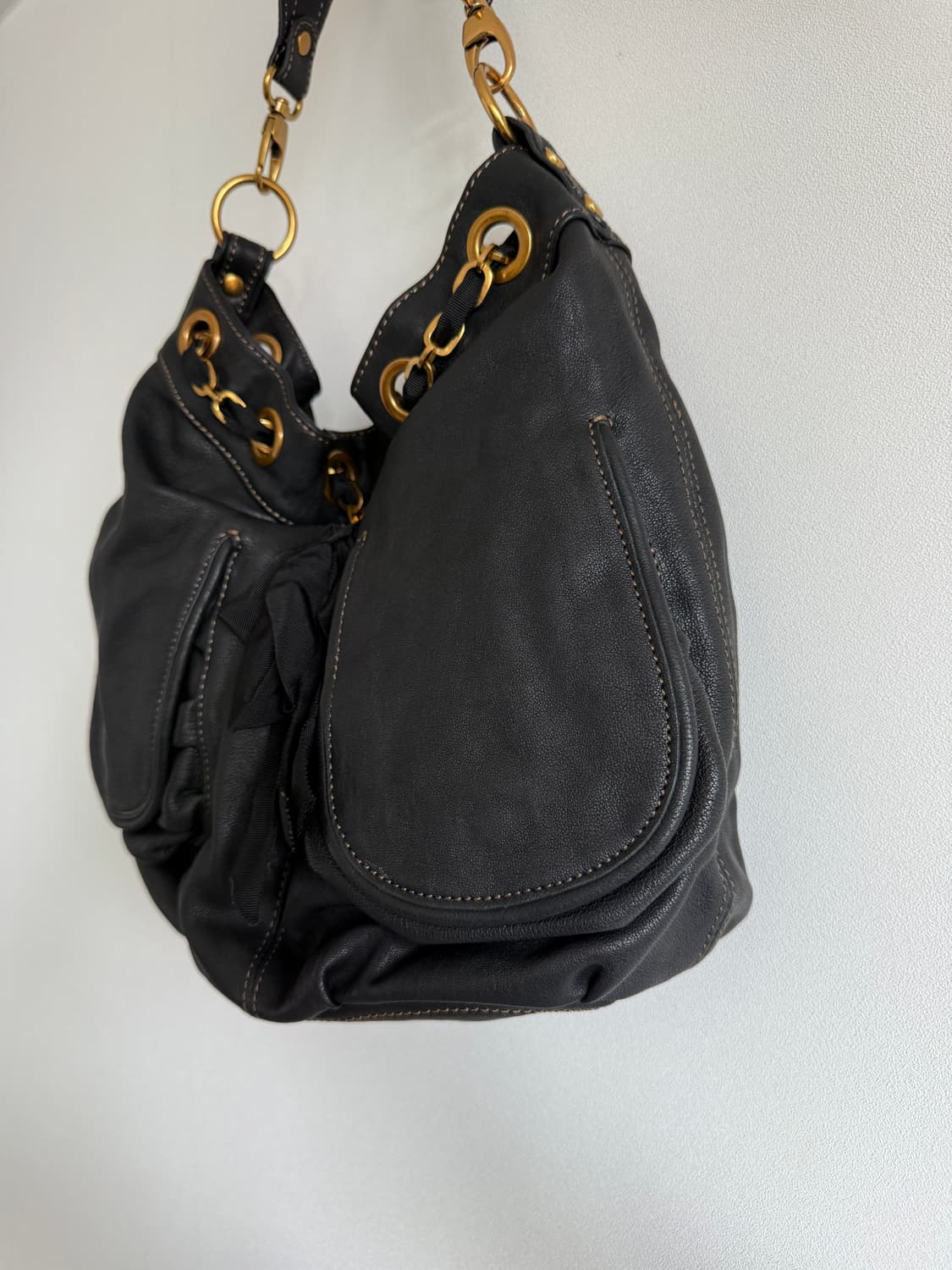 라비엔코(RABEANCO) 레더 숄더백 상품이미지4