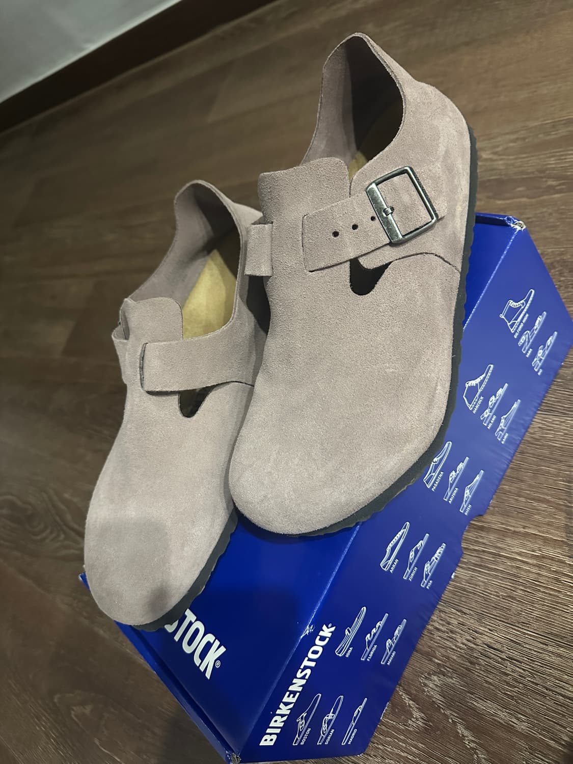 버켄스탁 런던 스웨이드 페이디드 퍼플 상품이미지1