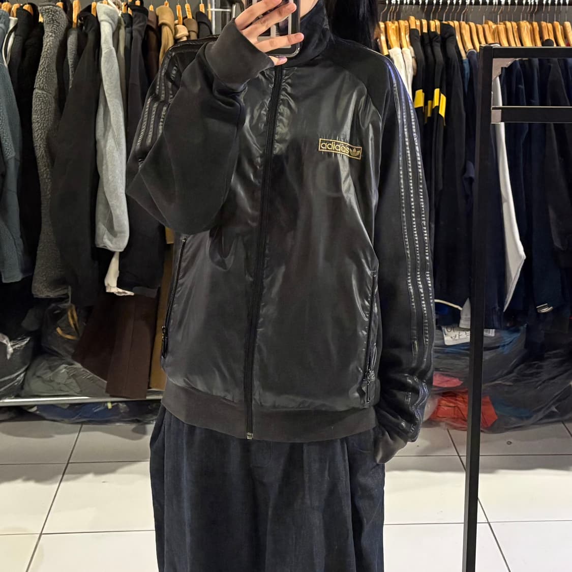 아디다스 파이어버드 골드 로고 트랙탑 져지 상품이미지1