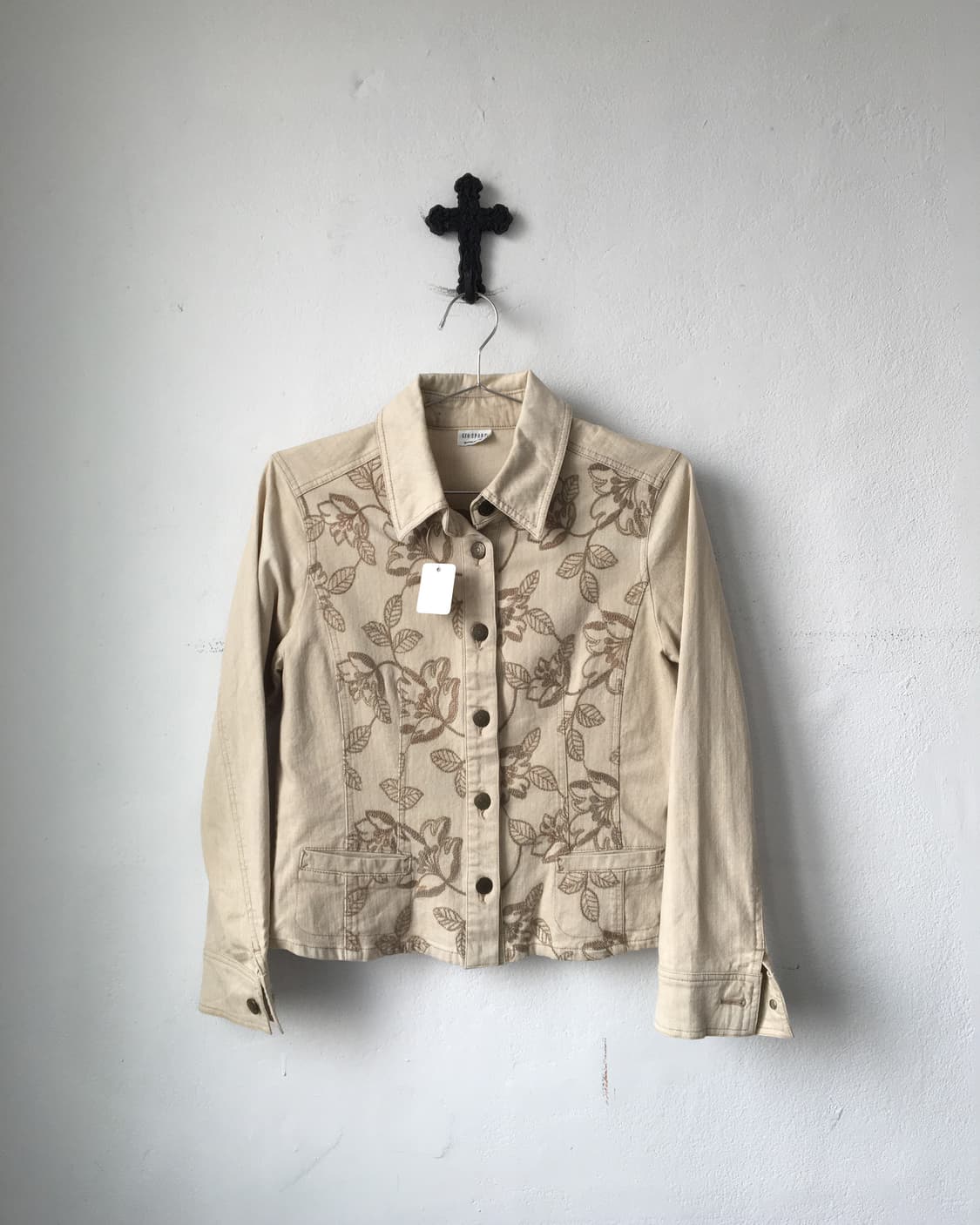 Flower pattern needle work point jacket 상품이미지2