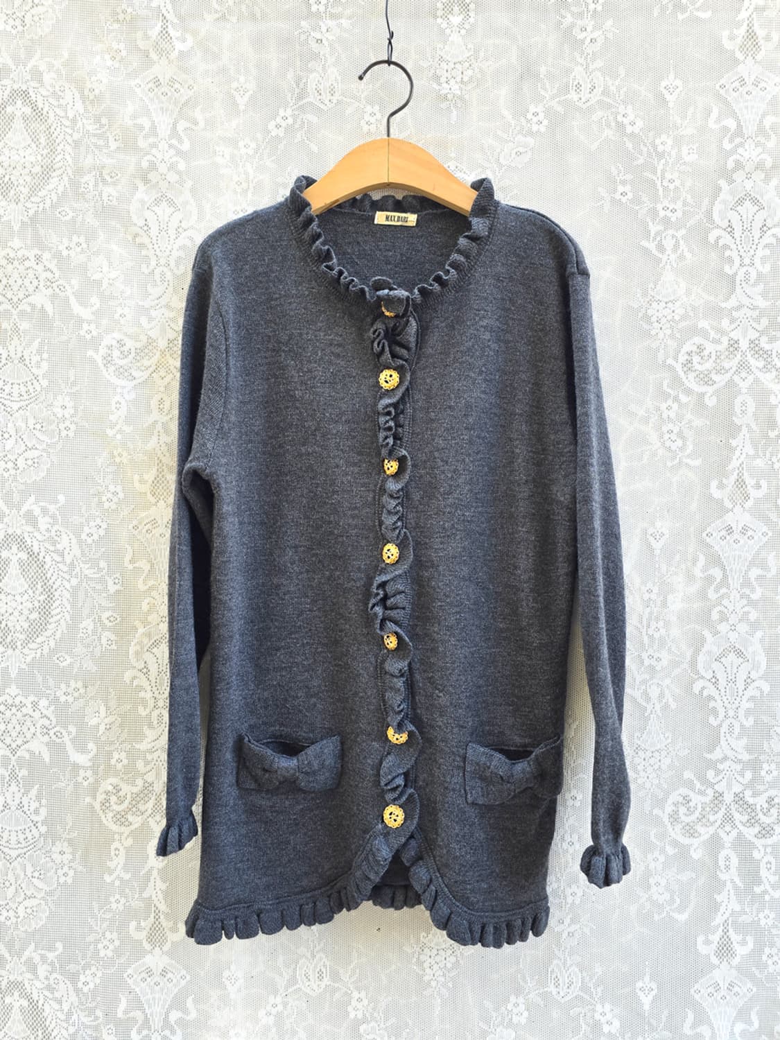 빈티지 금장단추 울 100% 가디건 상품이미지1