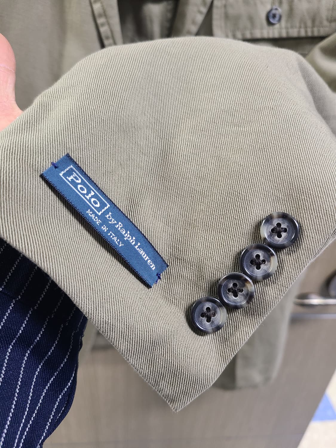 랄프로렌 카키색 면 자켓 상품이미지6