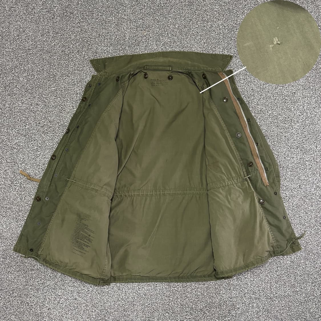 50s 오리지널 M51 필드자켓 초기형 M-R 상품이미지3