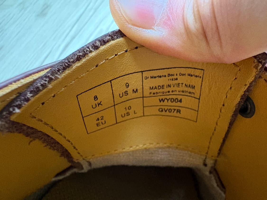 닥터마틴 1461 3홀 체리레드 270 상품이미지7