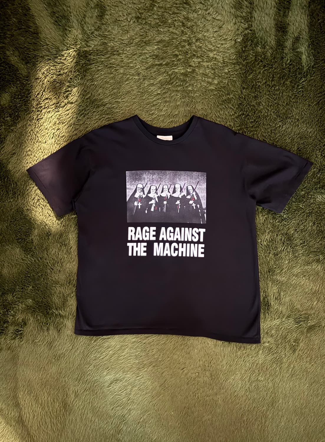 [1] 사틴아이즈 싱글스티치 RATM 패러디 티셔츠 블랙 상품이미지1