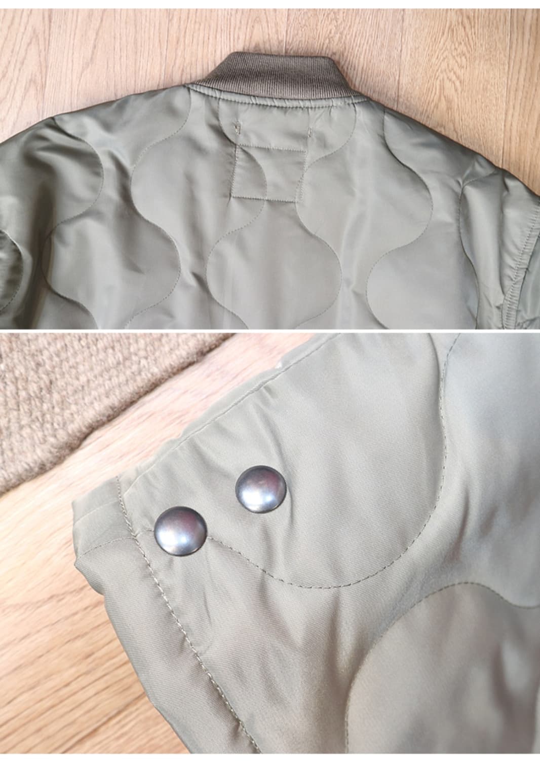 일본판 WAIPER 미 공군 CWU-9 80S 복각 탄탄한 퀼팅자켓

 상품이미지5