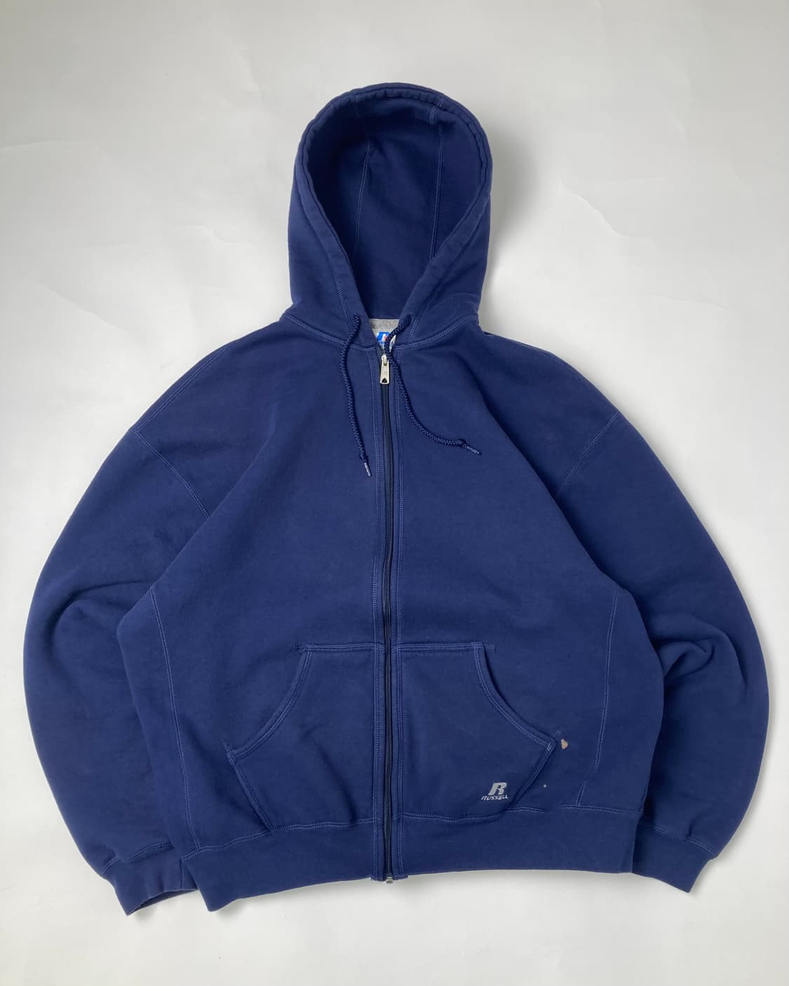 00s Russell Zip Up Hoodie (navy) 상품이미지1