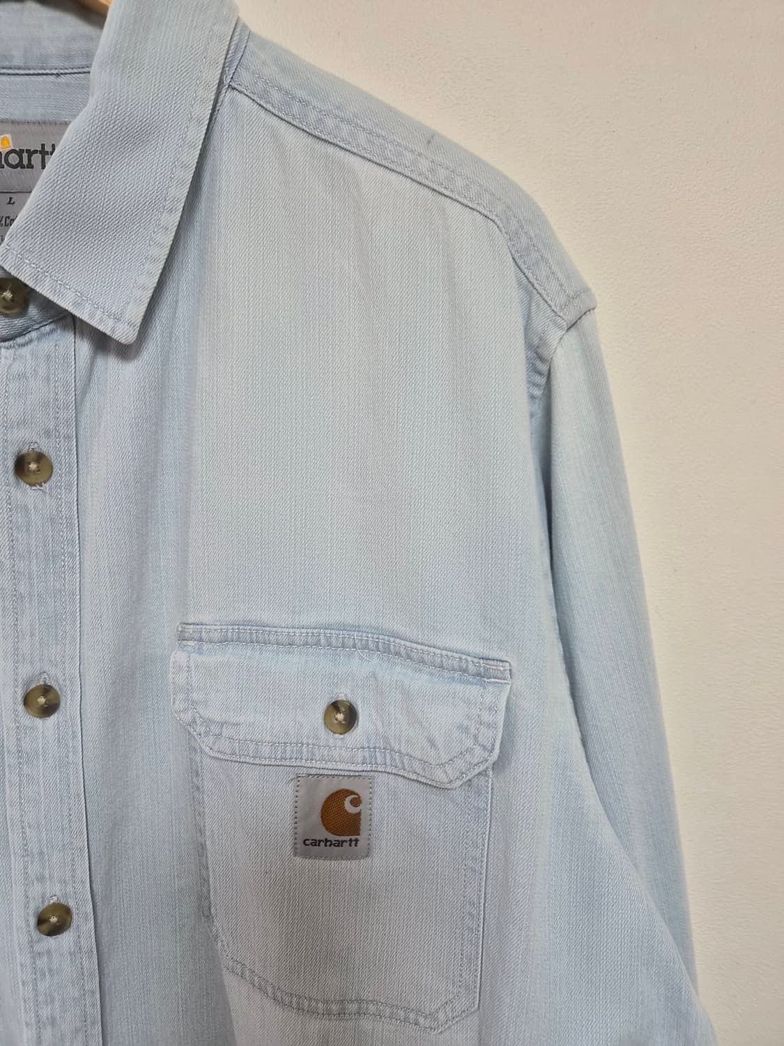 칼하트Carhartt 연청 데님 셔츠 L사이즈 - S263 상품이미지3