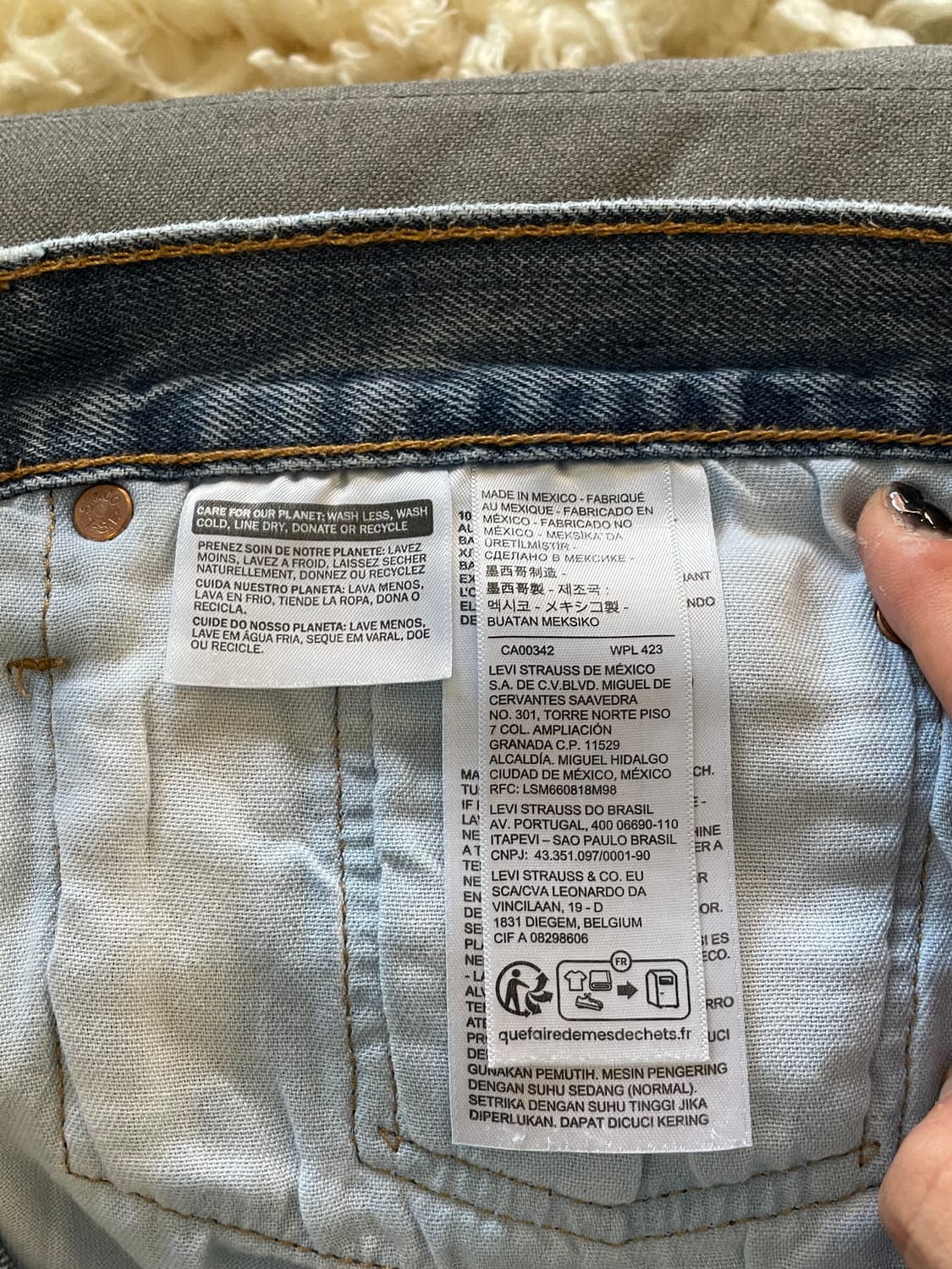 리바이스 501 데님 팬츠 상품이미지2