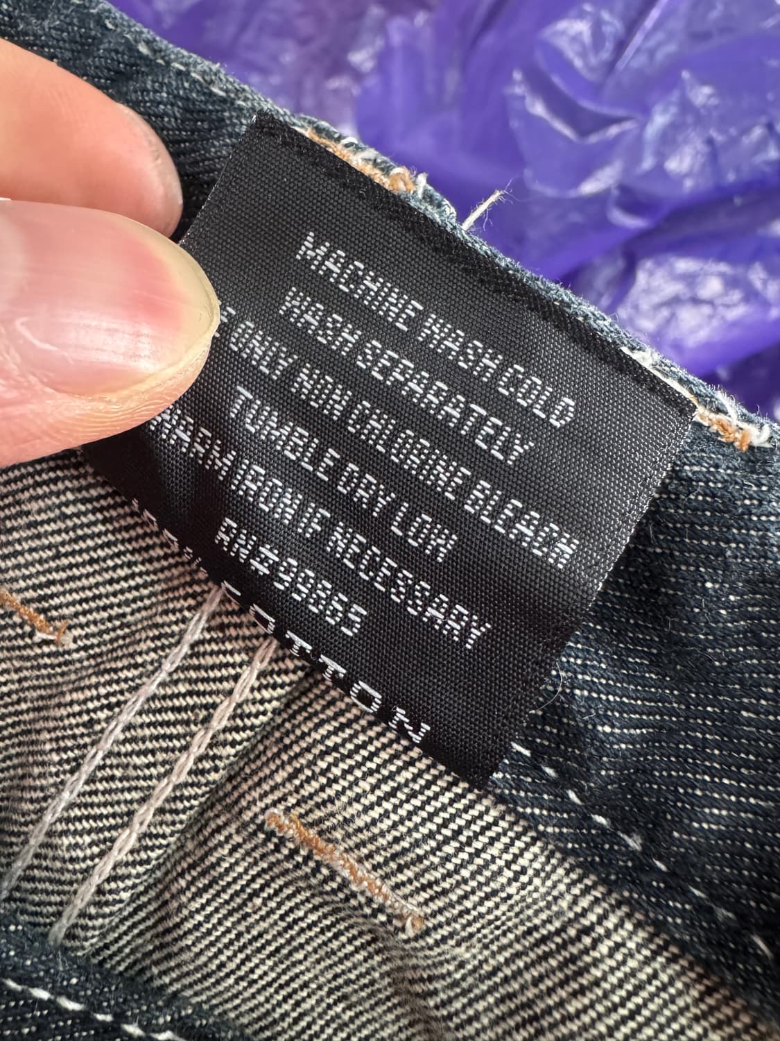 스쿨오브하드녹스 올드스쿨 펑키 y2k 데님팬츠 상품이미지4