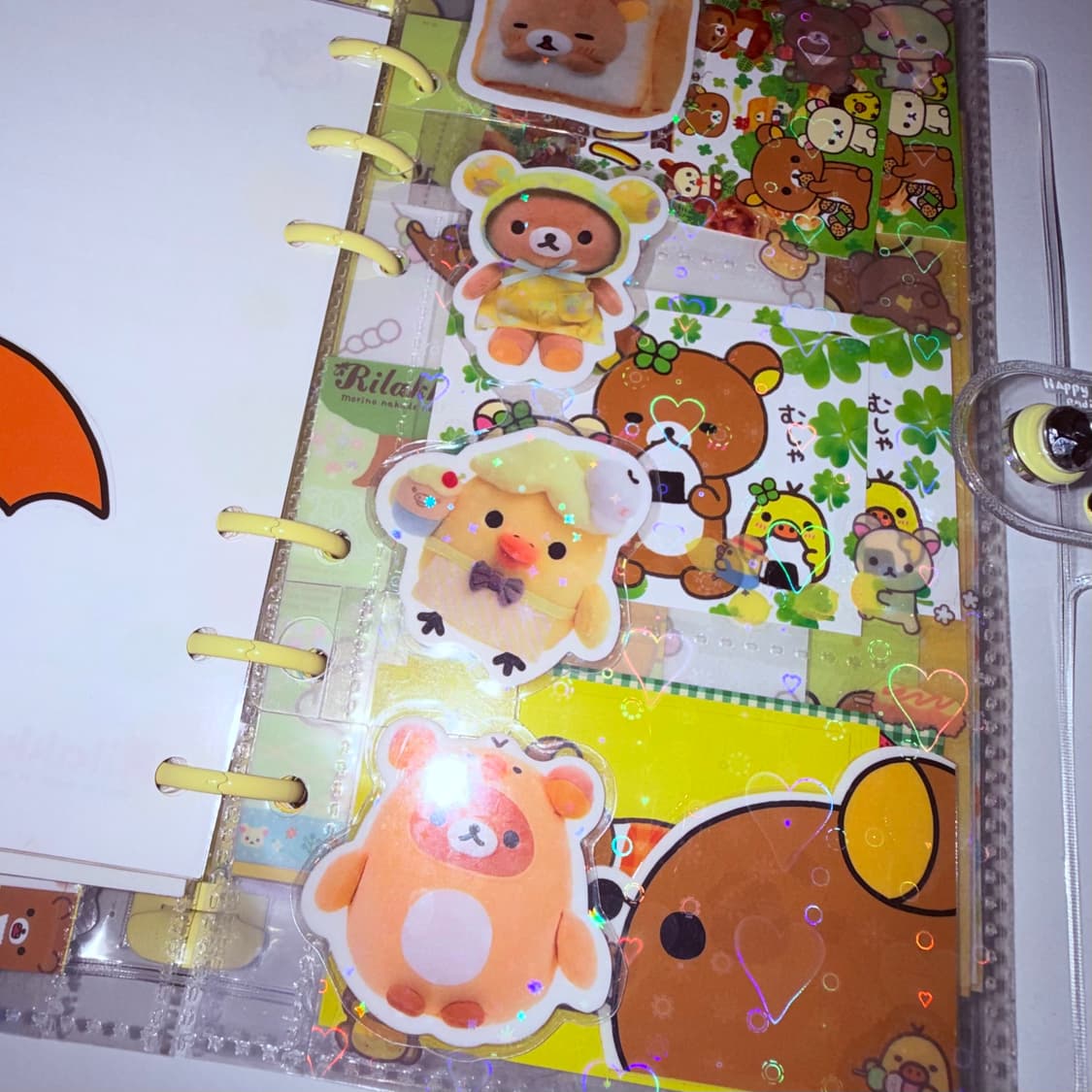 ✨리락쿠마 다이어리셋업/A6옐로우타입💛/66장 상품이미지7