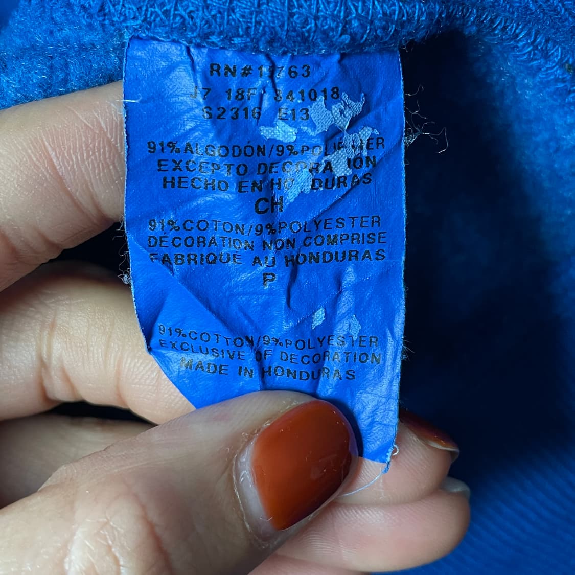 CHAMPION 챔피온 리버스위브 빈티지 블루 코튼 후드티 A00526 상품이미지10