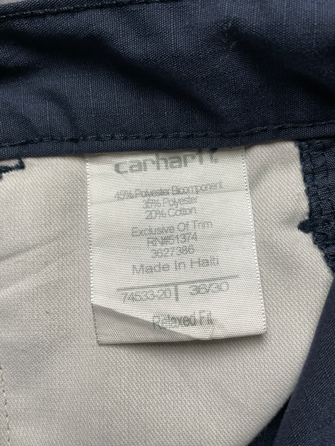 CARHARTT 칼하트 빈티지 네이비 리프스탑 워크팬츠 상품이미지10