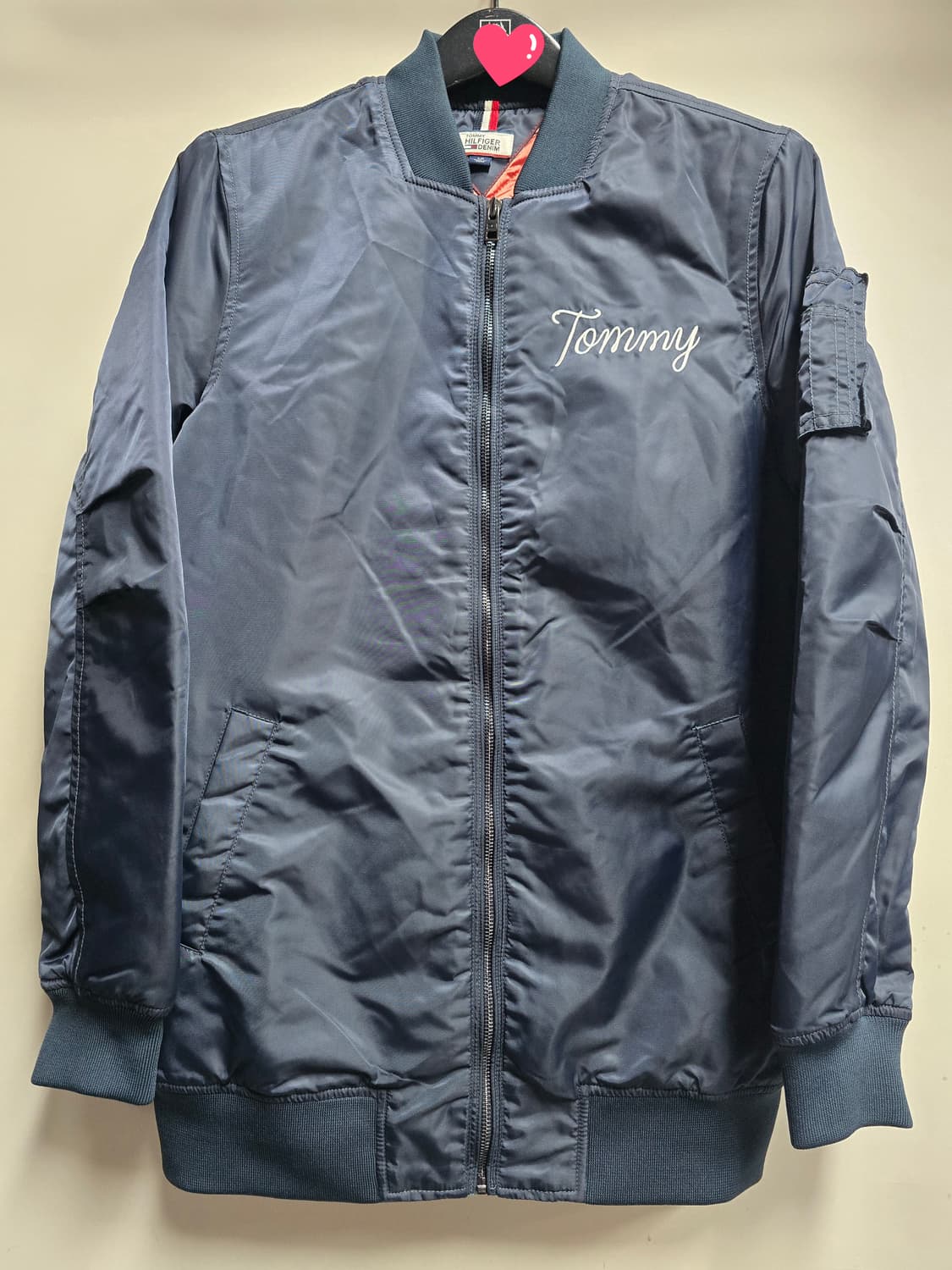 타미힐피거 누빔항공점퍼. 붐버자켓 S 상품이미지1