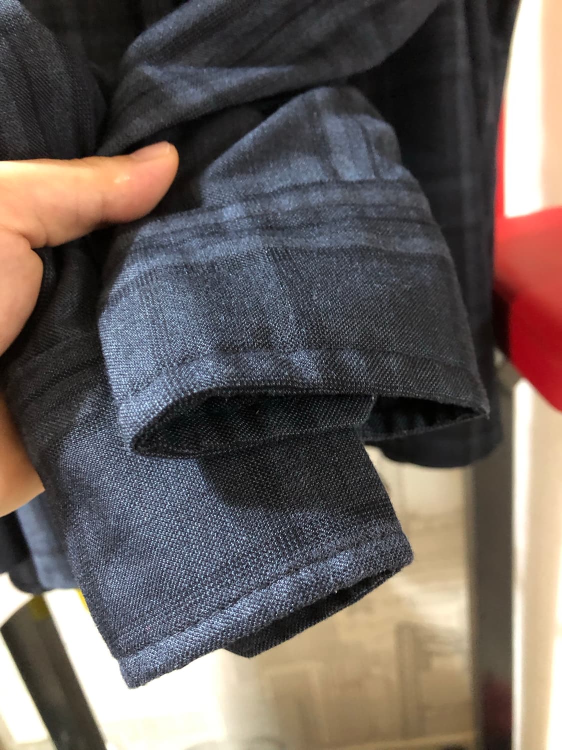 감마갤러리 크롭 체크셔츠 s 상품이미지6