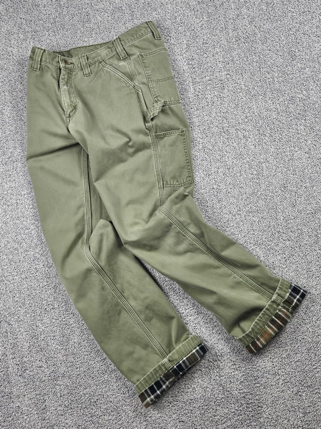 칼하트 헤비 플란넬 체크 카펜터 팬츠 ( 32 X 34 ) / 10045 상품이미지2