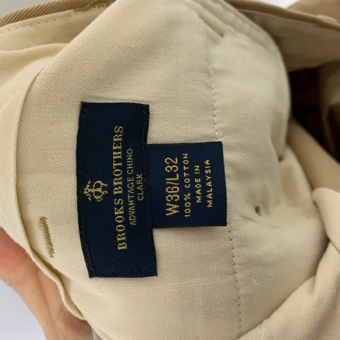 브룩스 브라더스 빈티지 면바지 코튼팬츠 슬랙스 베이지 남성 36인치 상품이미지10