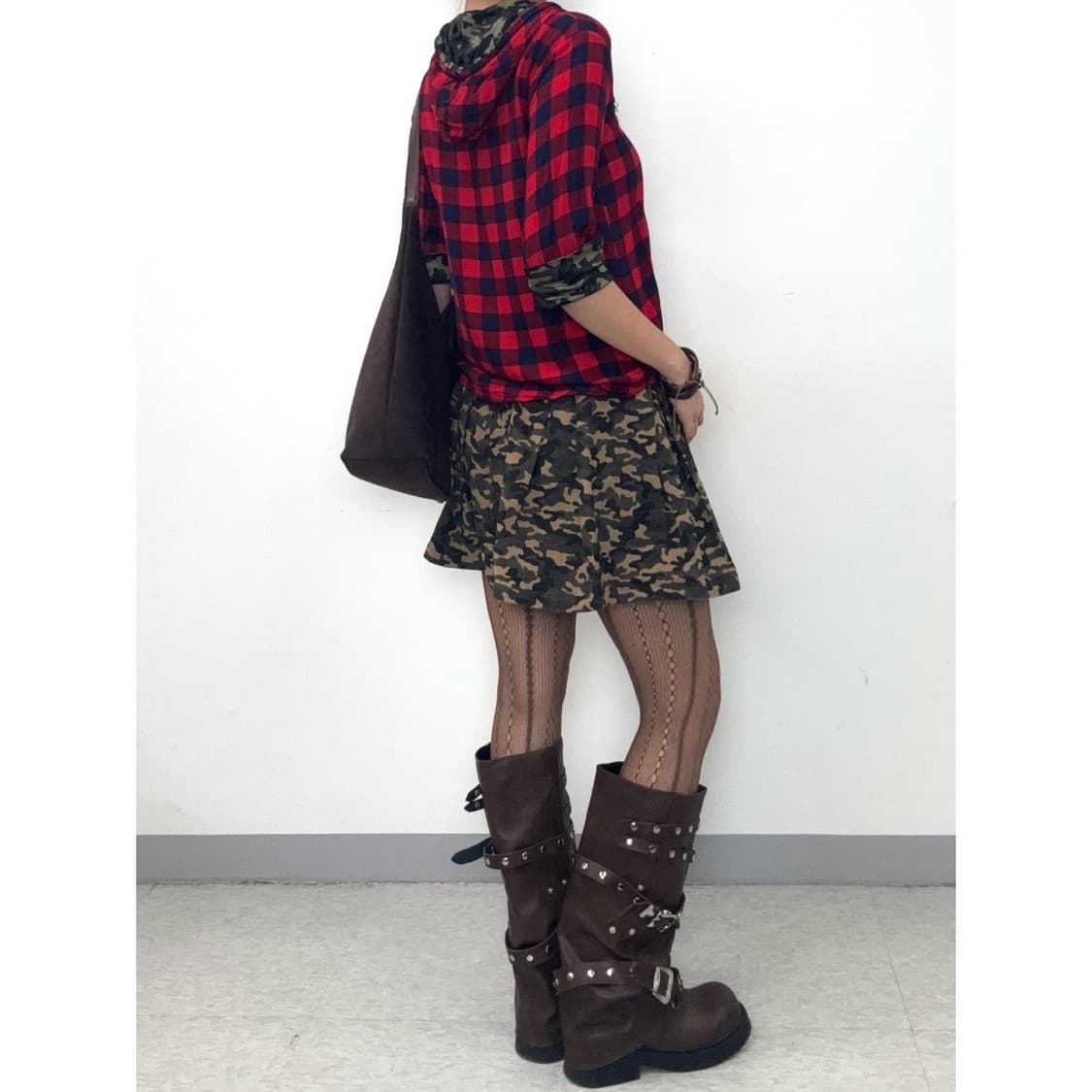 빈티지 카모 스커트 y2k 상품이미지3