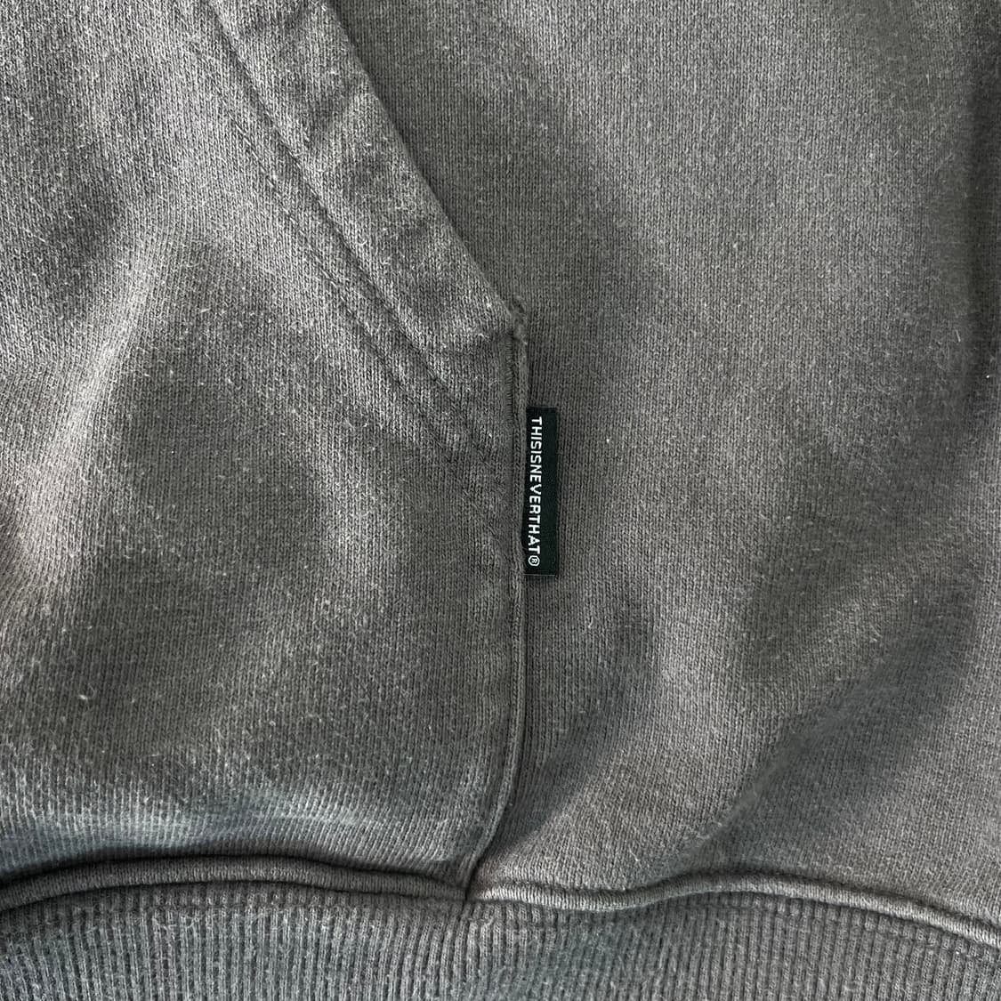 100 디스이즈네버댓 스펠아웃 자수로고 후드티 상품이미지4