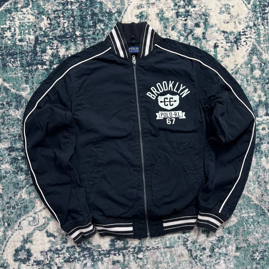 Polo 폴로 랄프로렌 신형 브루클린 베이스볼 바시티 자켓(xs) 상품이미지2