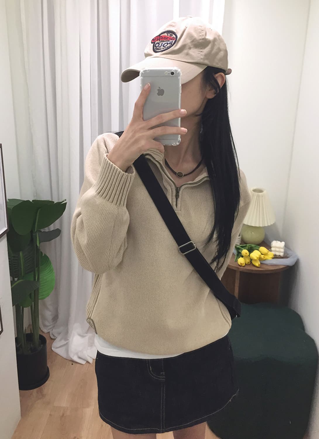 여성 팀버랜드 니트 반집업 95 상품이미지2