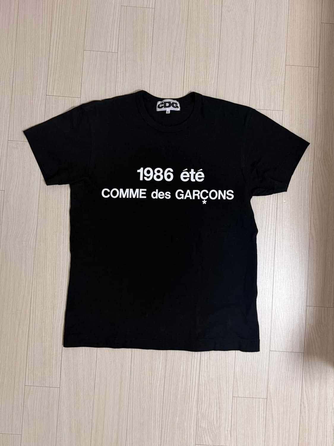 꼼데가르송 cdg 1986 반팔 티셔츠 블랙 상품이미지1
