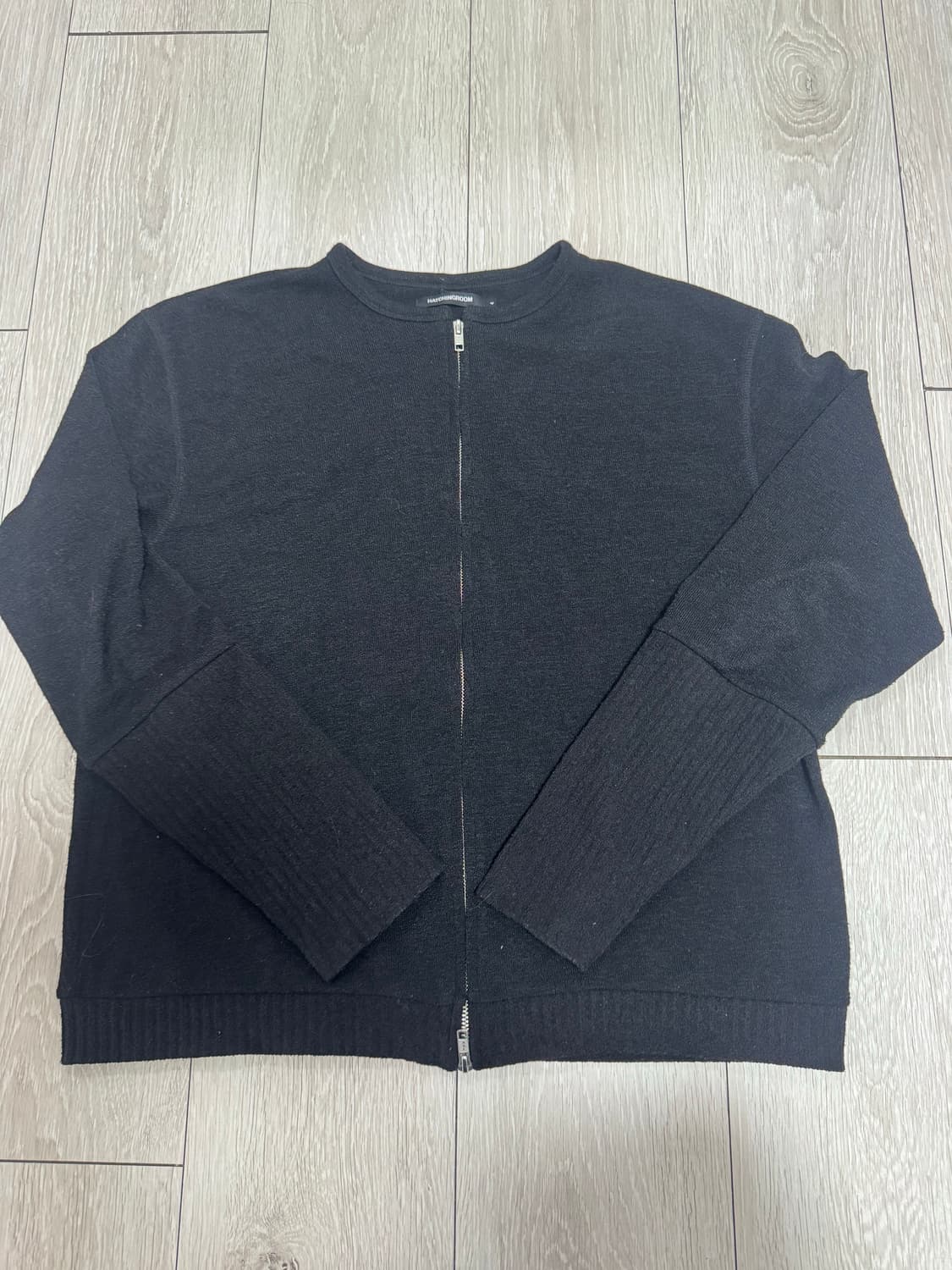 [4] 해칭룸 레이어 가디건 애쉬블랙 상품이미지2