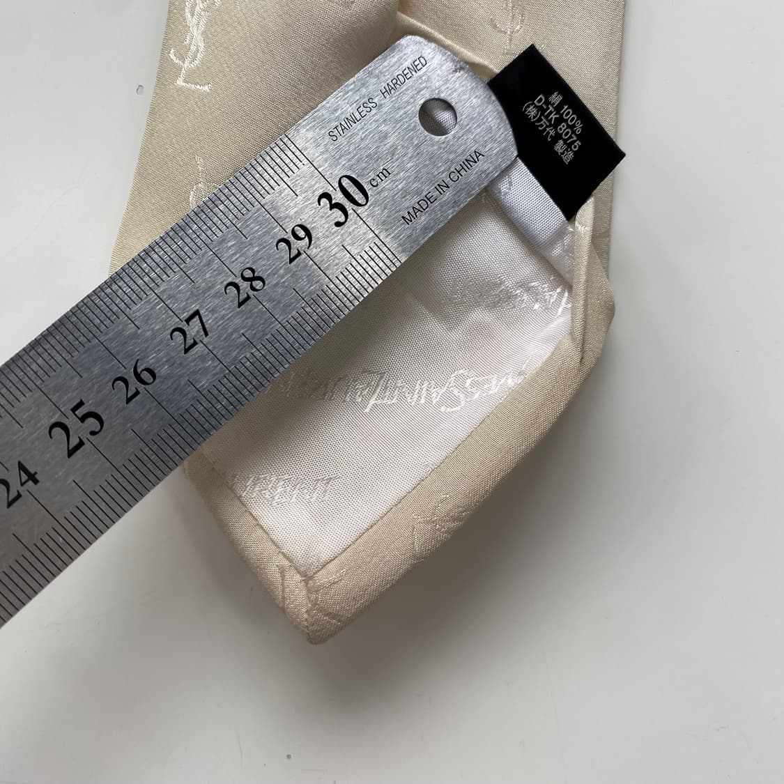 YSL 입생로랑 모노그램 명품 정품 넥타이 7.8cm 상품이미지6