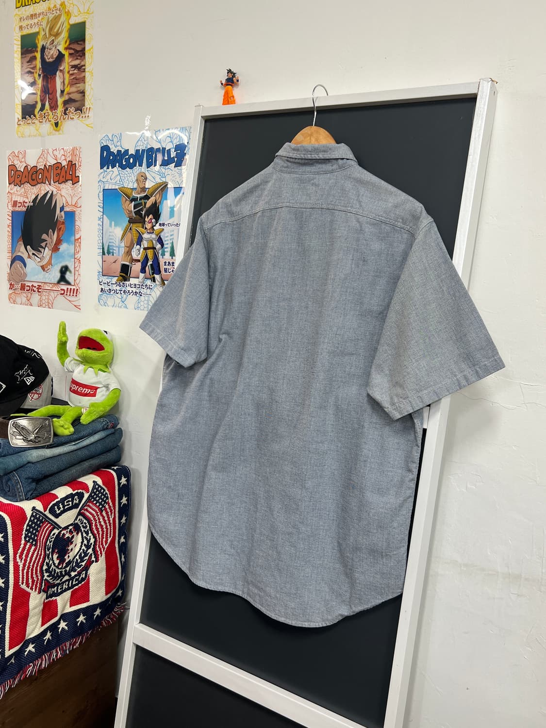 폴로 랄프로렌 잔체크 빈티지 포켓 반팔 티셔츠 상품이미지6