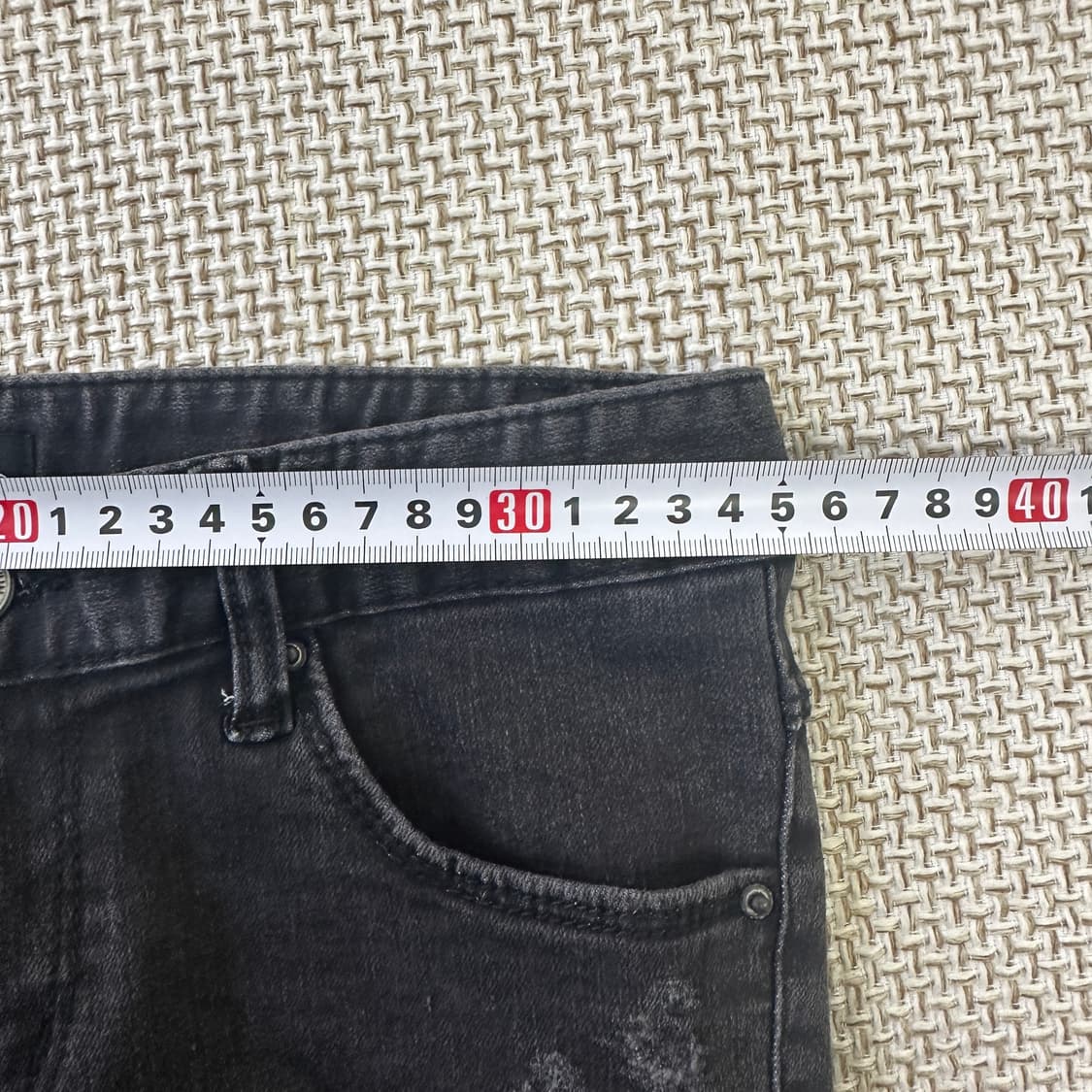 3 빈티지 5부 청 반바지 0423D 상품이미지8