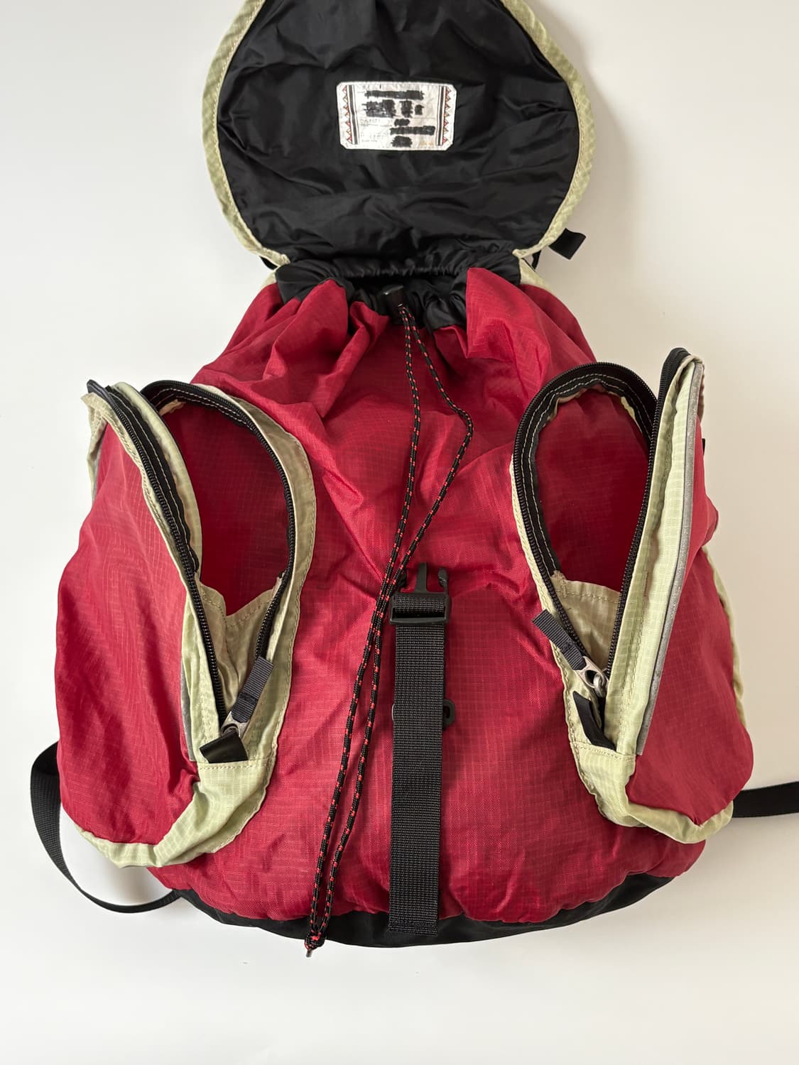 Vintage Nylon Ripstop Rucksack (Red) 상품이미지6