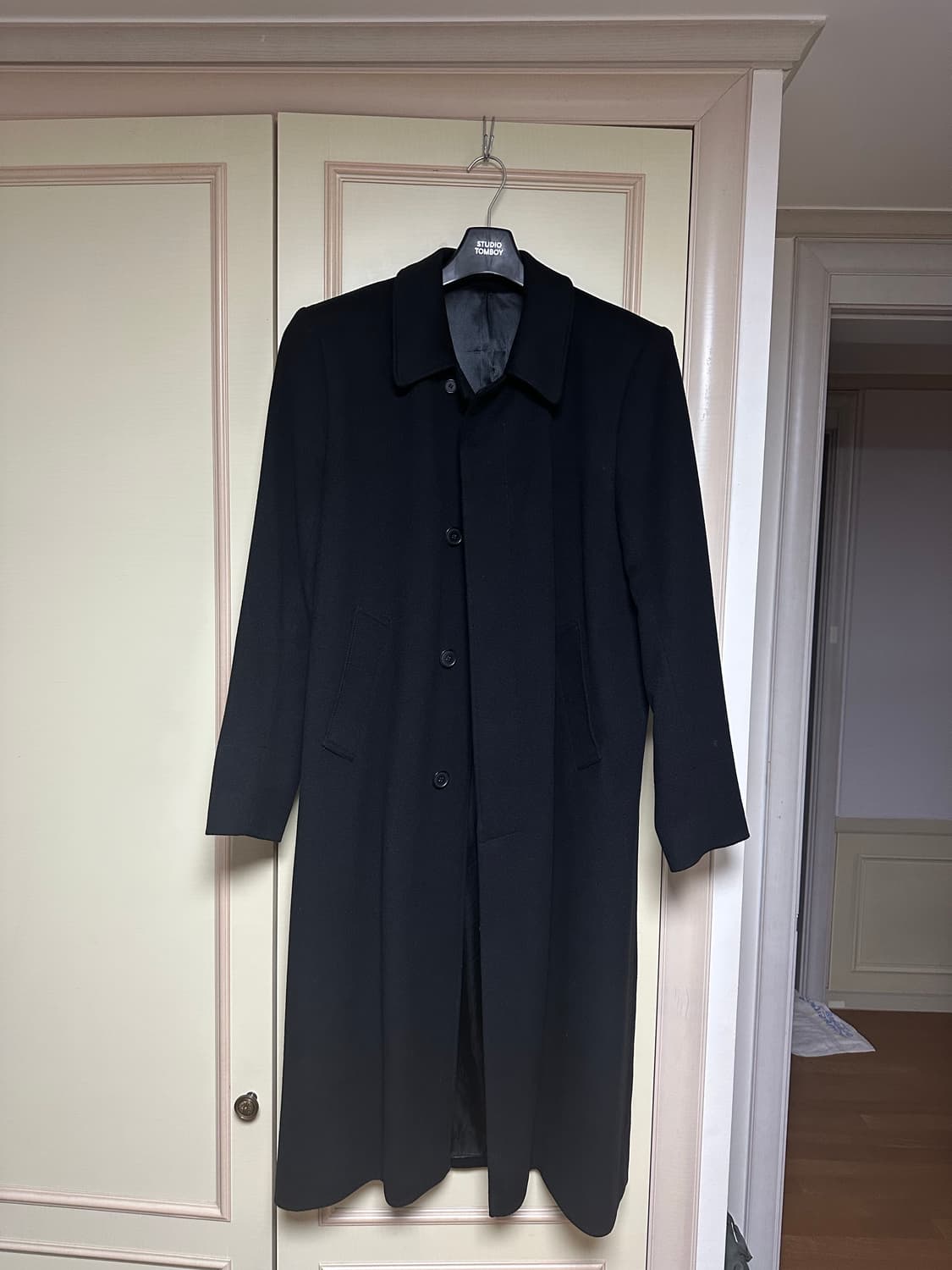 산드로옴므 울 롱코트 105 (착샷첨부) 상품이미지1