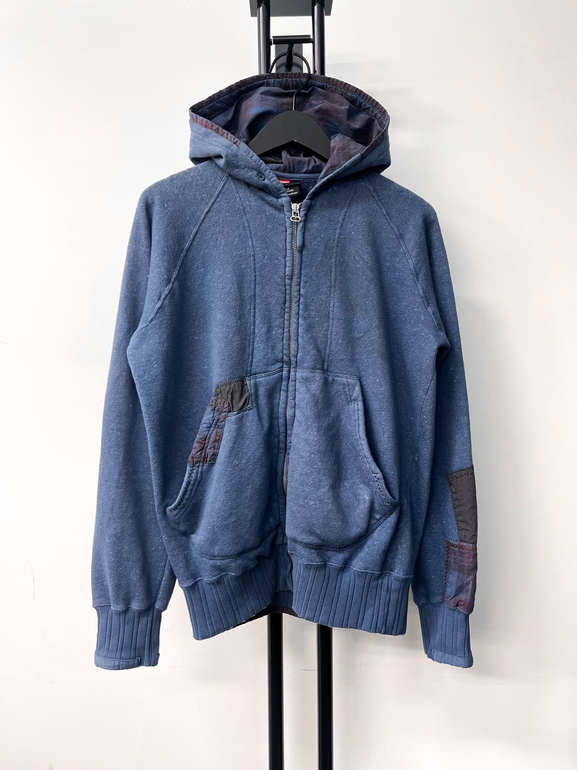 디젤 쉐르파 라인 보로 후드집업 상품이미지1