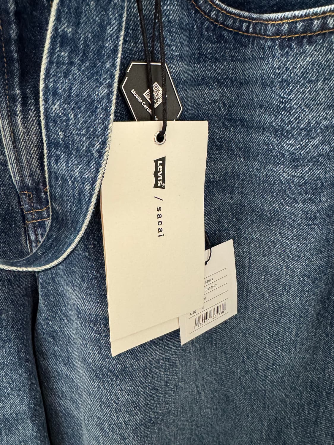 리바이스 사카이 데님팬츠 새상품 상품이미지2