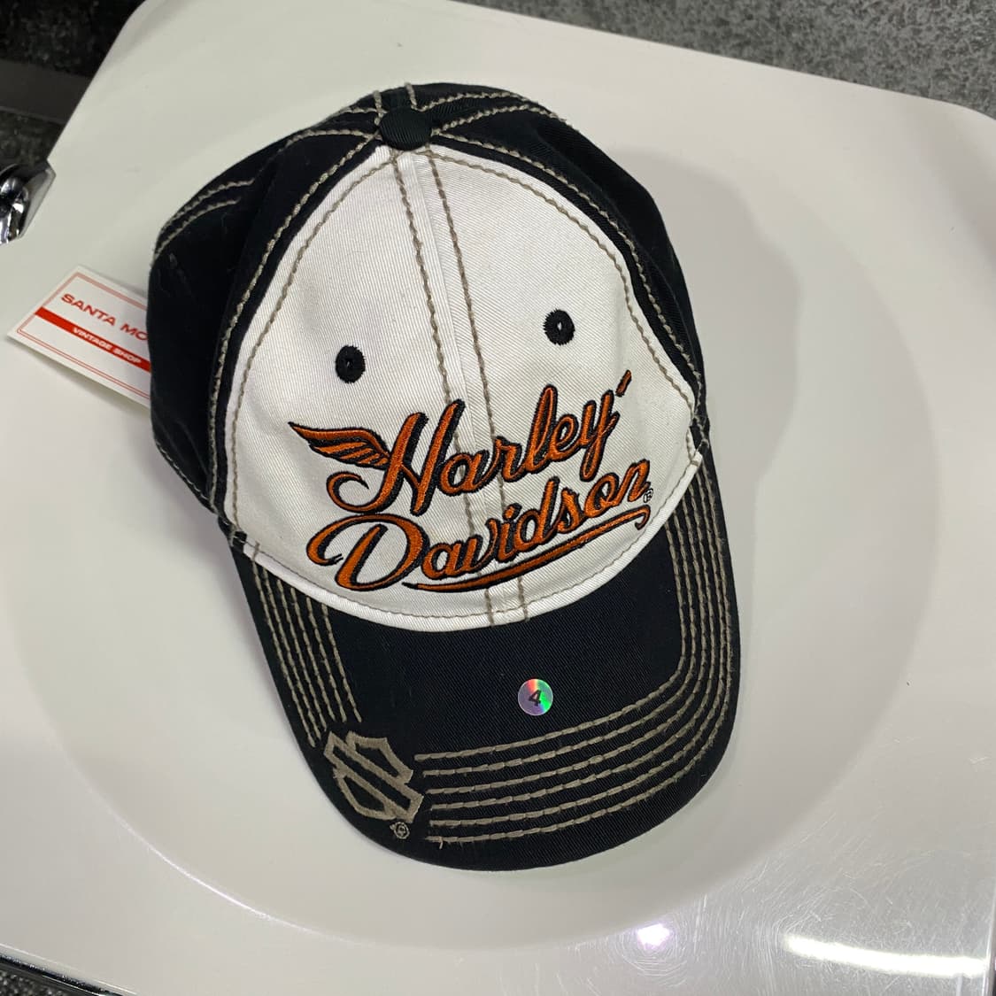 할리데이비슨 빅로고 스티치 투톤 볼캡 B3947 상품이미지1