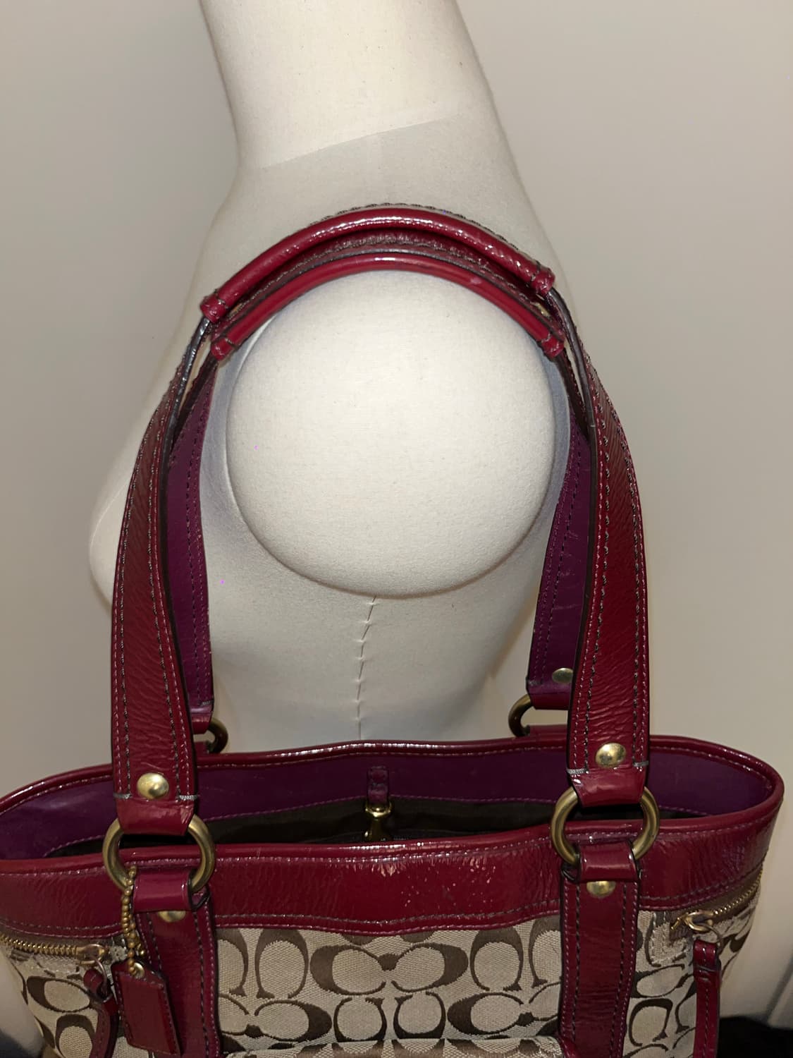 Coach Red&Brown bag 상품이미지6