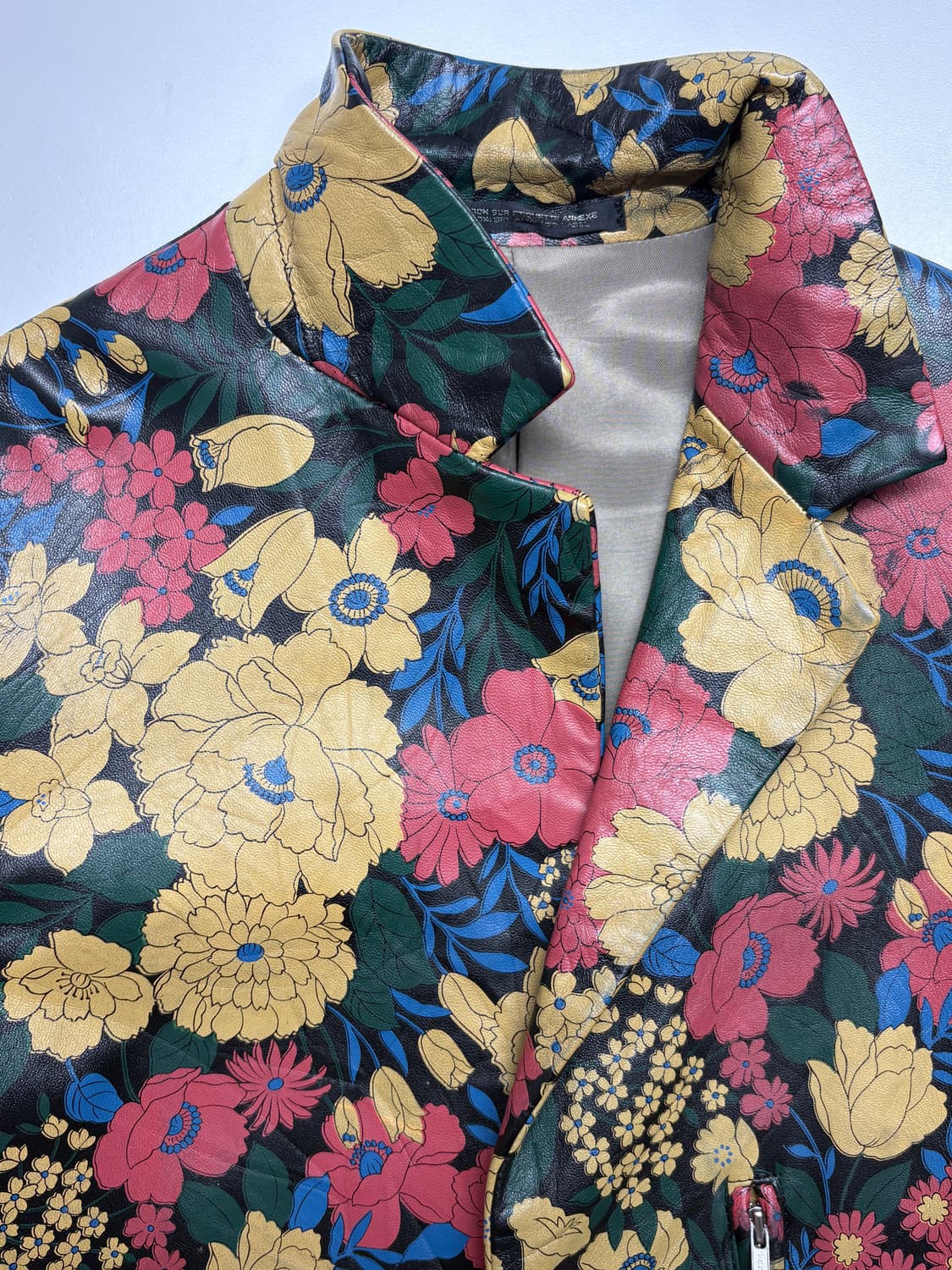 와이즈 요지 야마모토 플라워 레더 자켓 상품이미지8