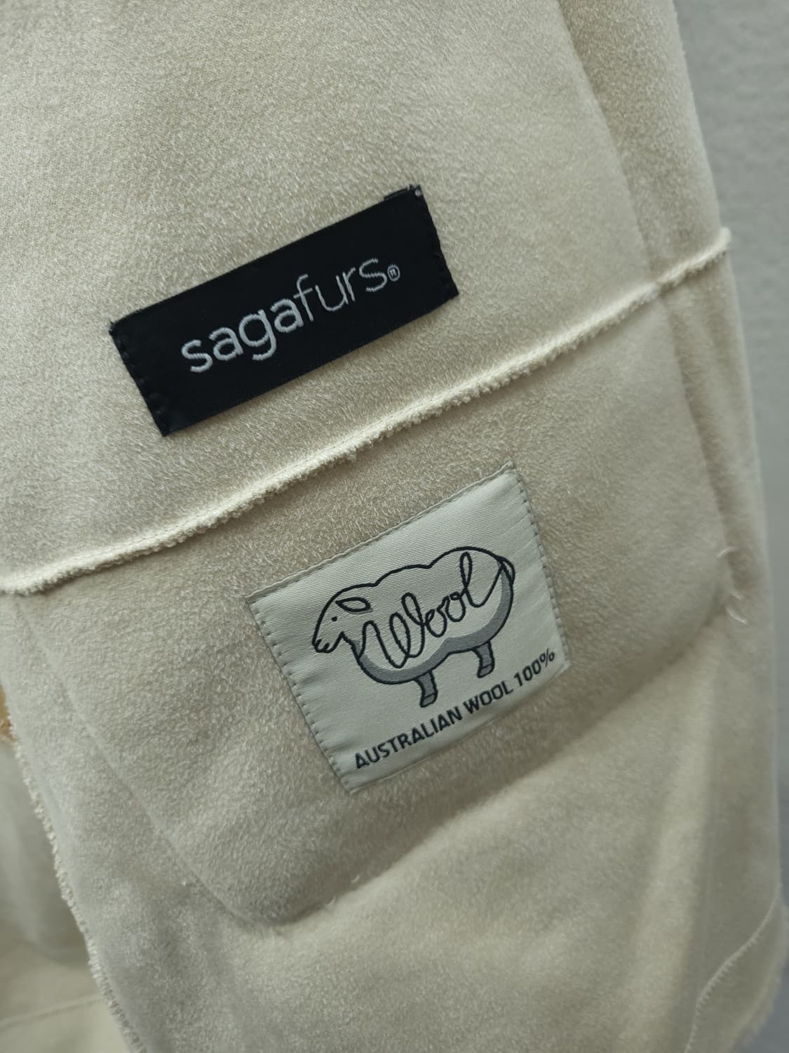 A&D Atelier 천연양털 사가폭스털 후드코트 55 S 새제품 상품이미지9