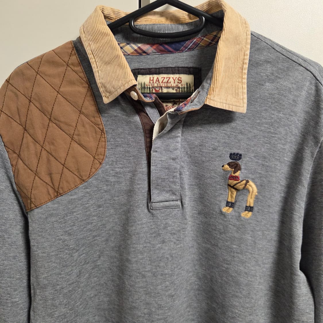 Hazzys 헤지스 긴팔 카라넥 티셔츠 L(100) 상품이미지2