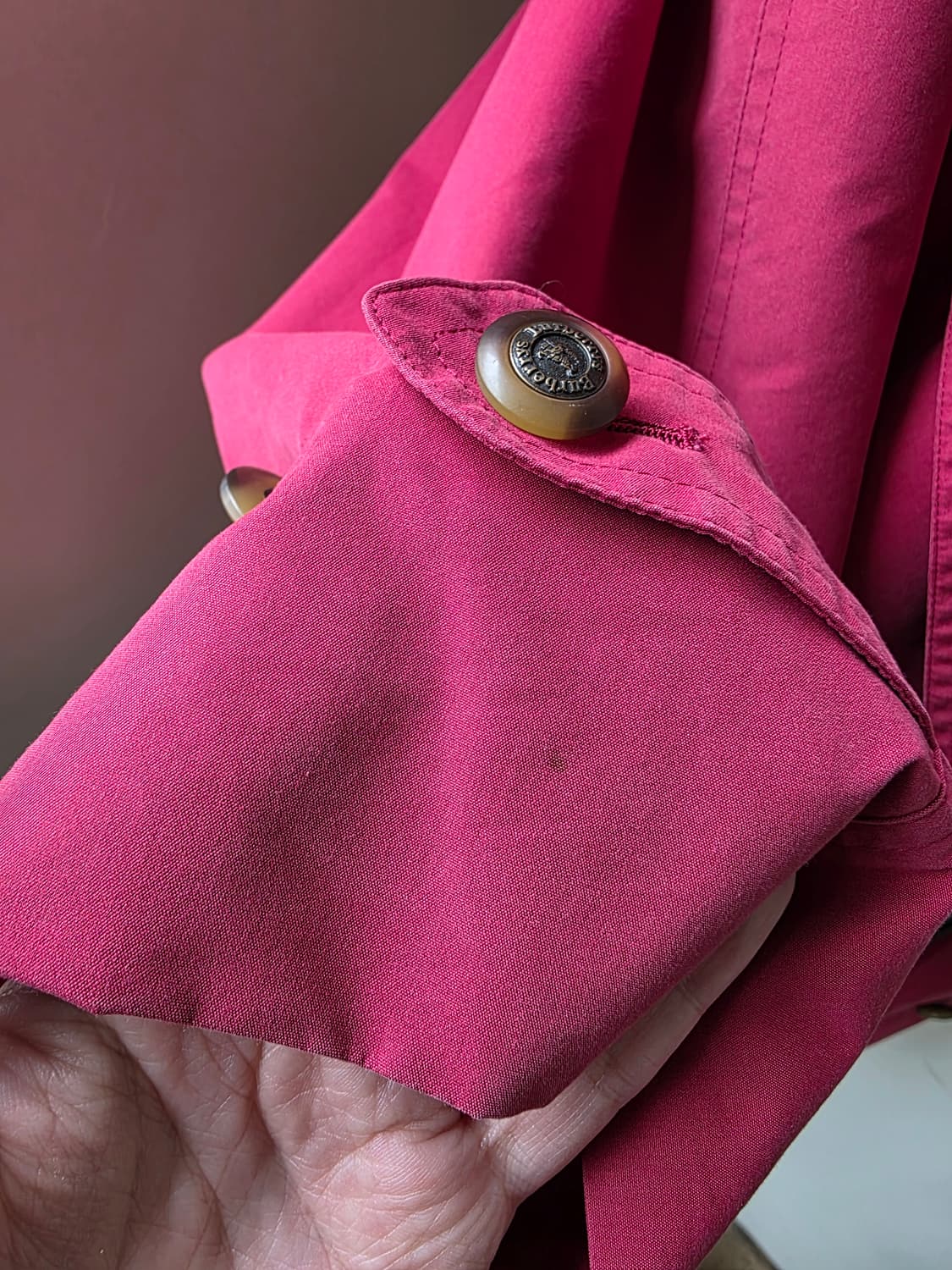 버버리(Burberrys) 빈티지 오버핏 하프 트렌치 코트 상품이미지8