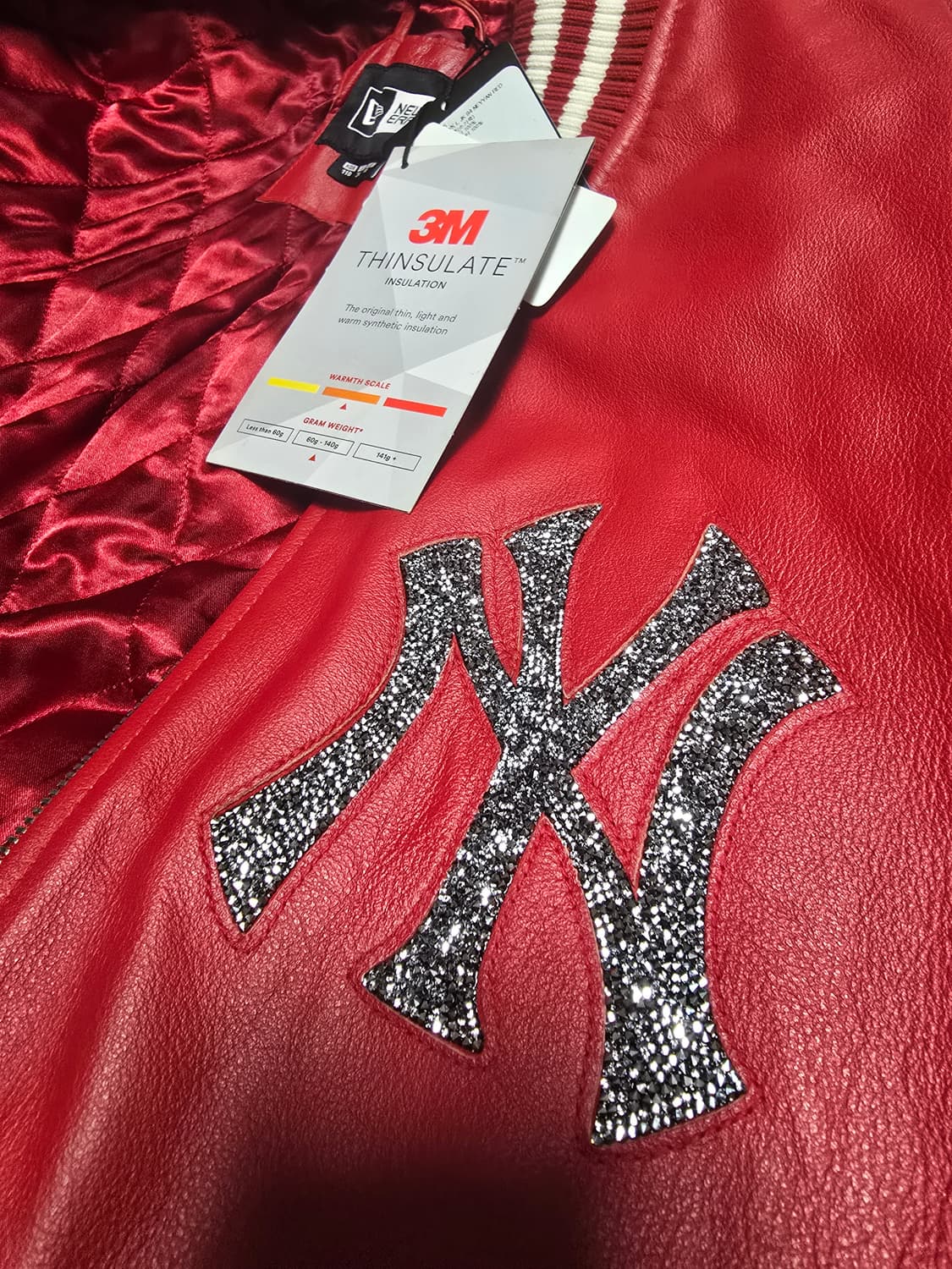 뉴에라X스와로브스키(2XL)천연소가죽(RED)색상 상품이미지8