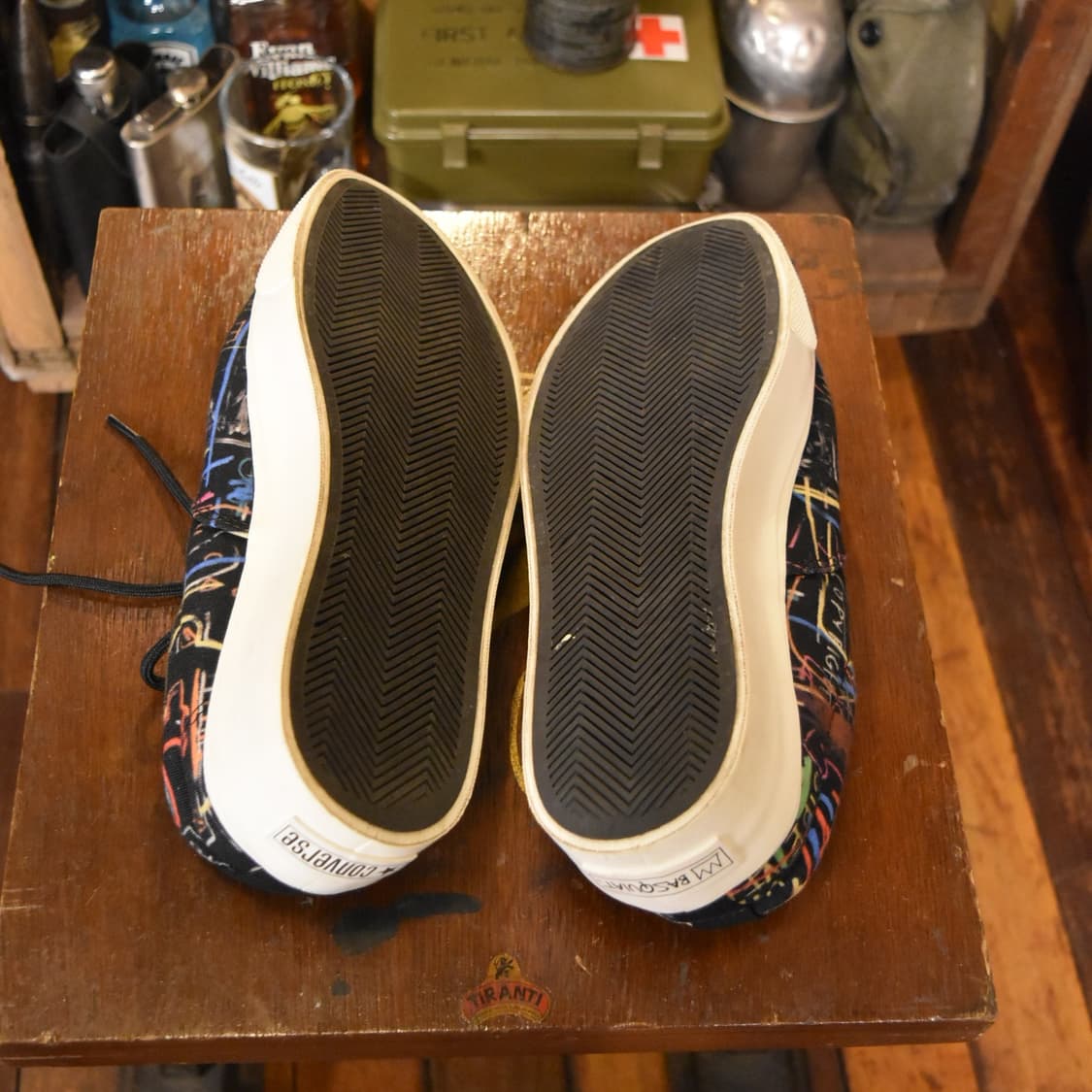 Basquiat x converse Sneakers Black 275 상품이미지5