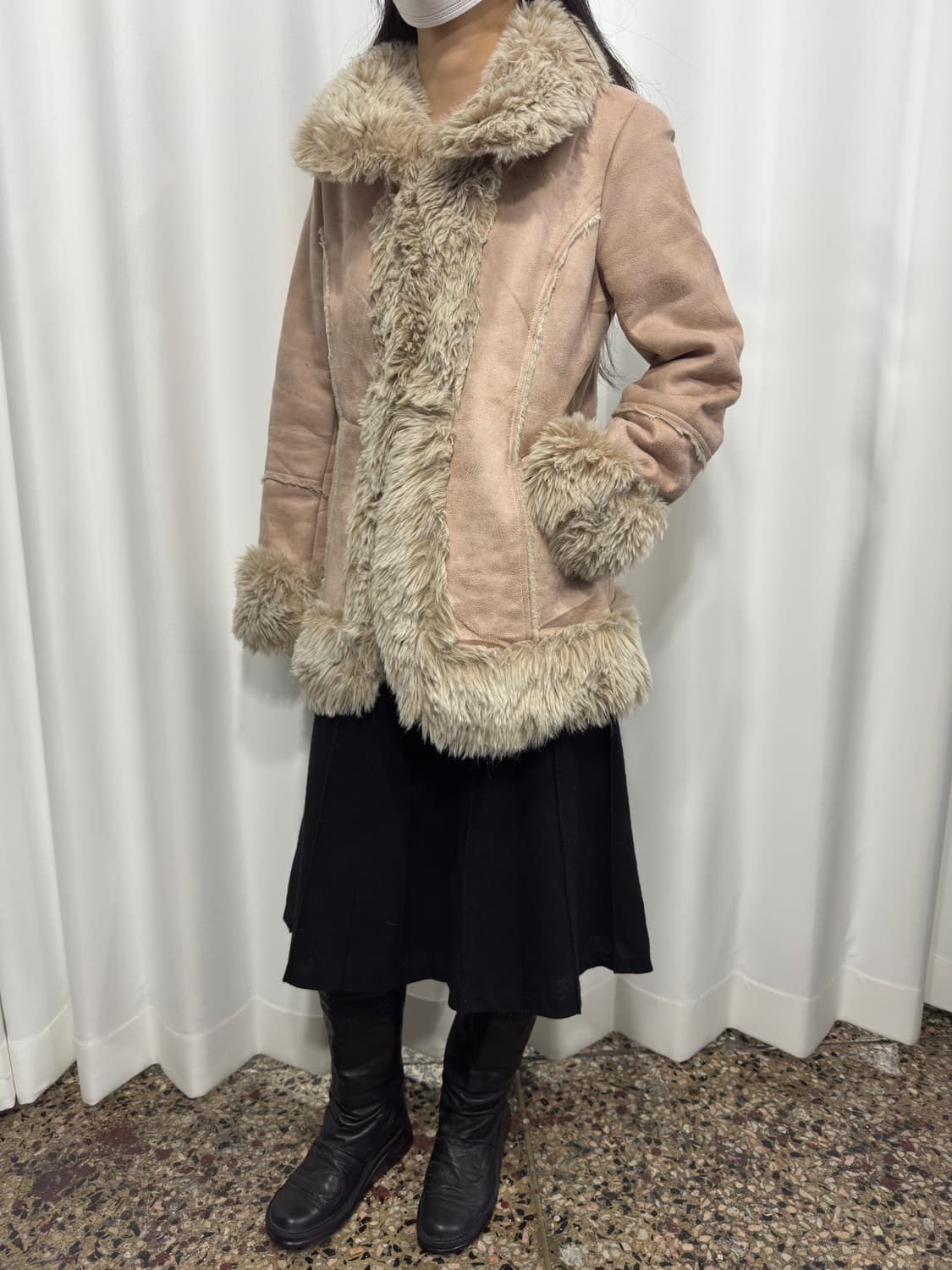 lest rose fur coat 상품이미지4