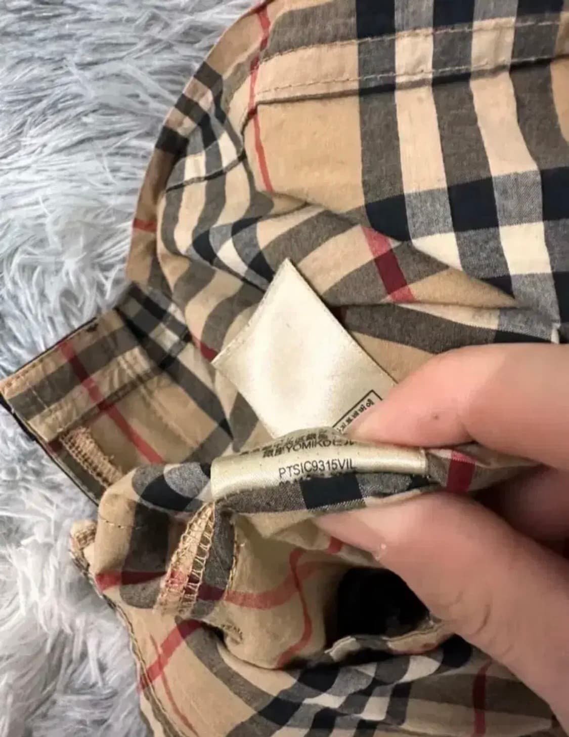 버버리 체크 반바지 판매합니다 상품이미지3